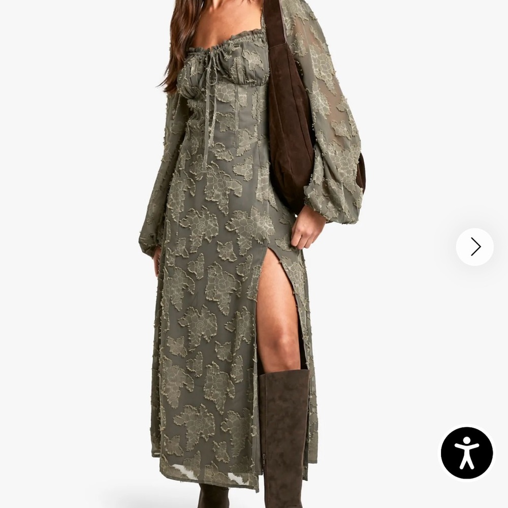 Boohoo Milkmaid Dress
